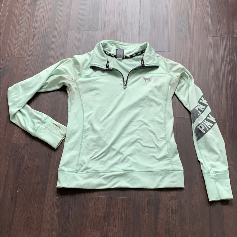 *SOLD* VS PINK Ultimate Fleece half Zip Athletic shirt